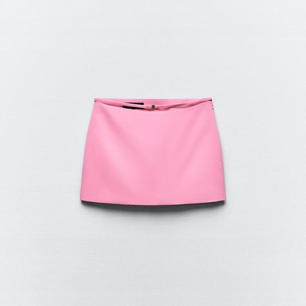 Zara CUT OUT MINI SKIRT pink - Picture 9 of 10
